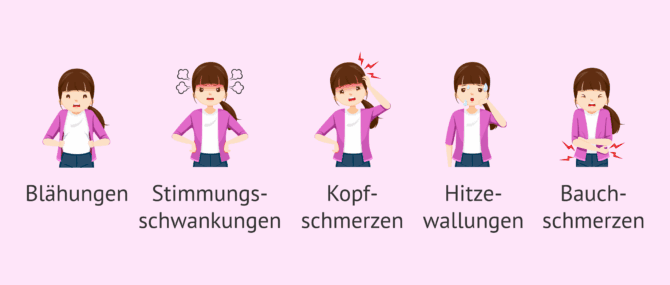 Imagen: Symptome der Menstruation