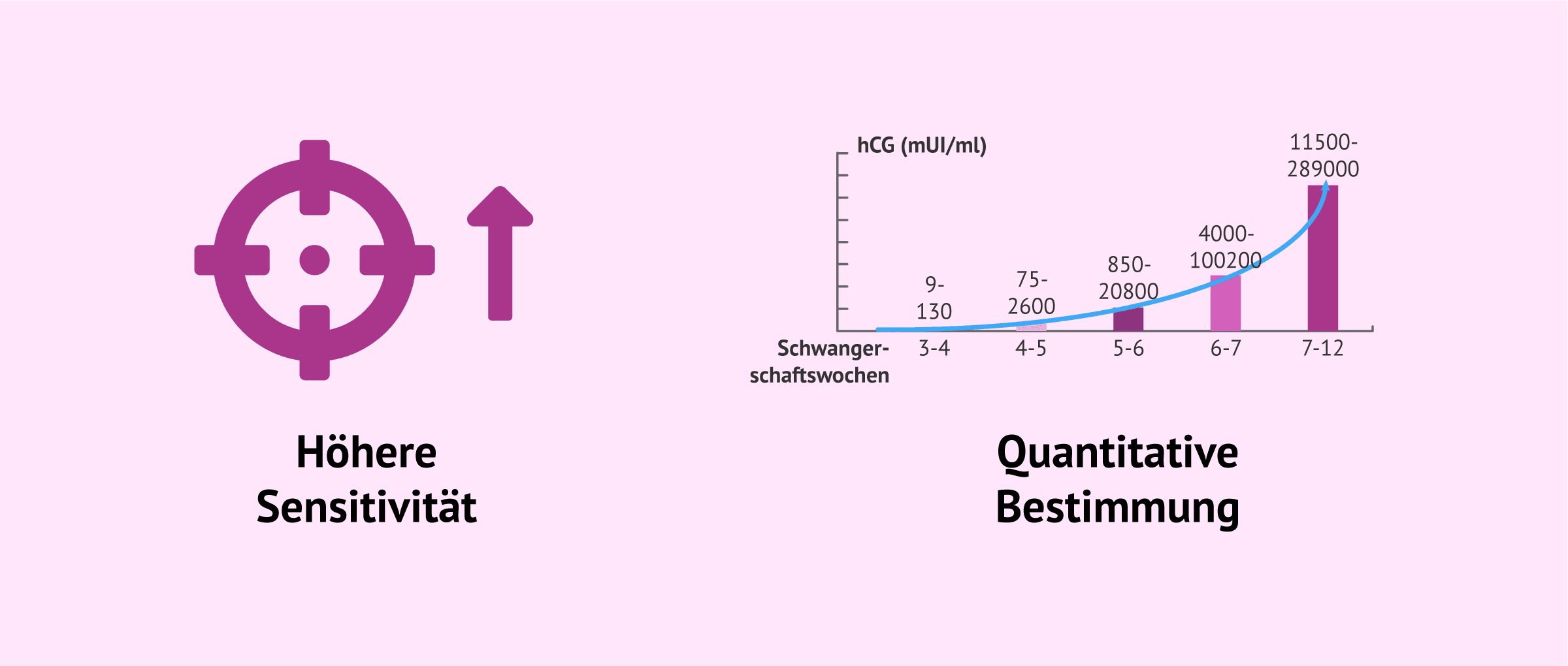 Imagen: Merkmale von Schwangerschafts-Bluttests