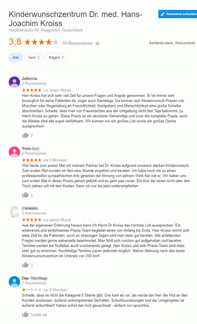 Imagen: Erfahrungen zum Kinderwunschzentrum Niederbayern Dr. med. Kroiss