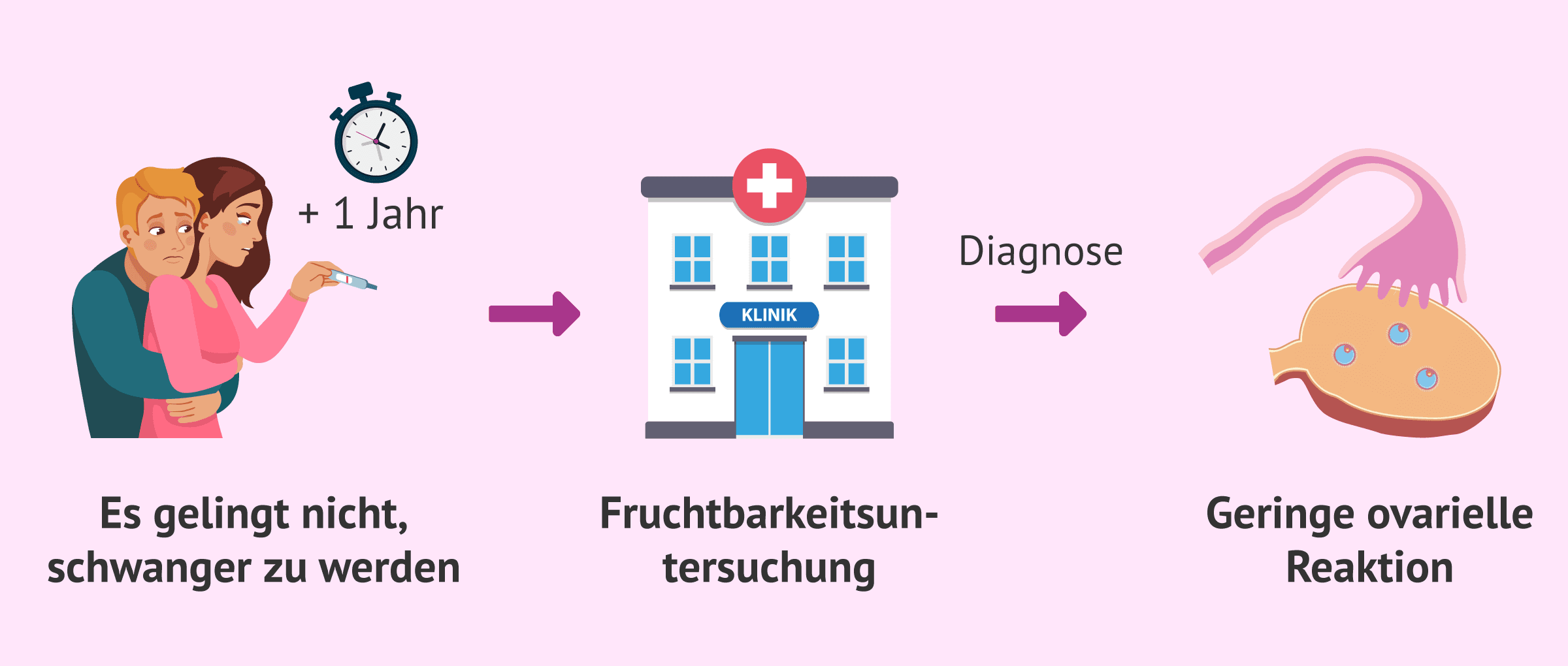 Imagen: Dauer der Unfruchtbarkeit und niedrige Eierstockreserve