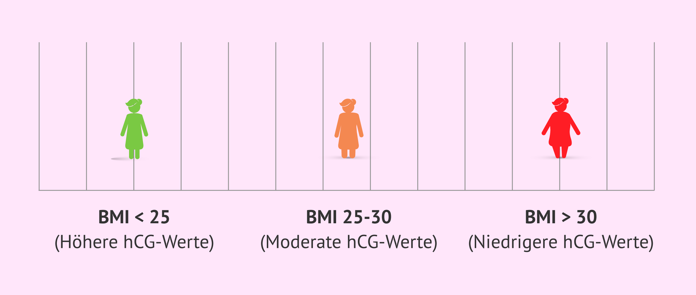 Imagen: Beta-hCG-Werte und BMI